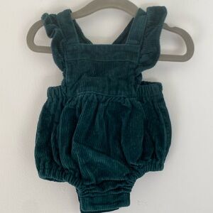 0-3m  Corduroy Overall Romper